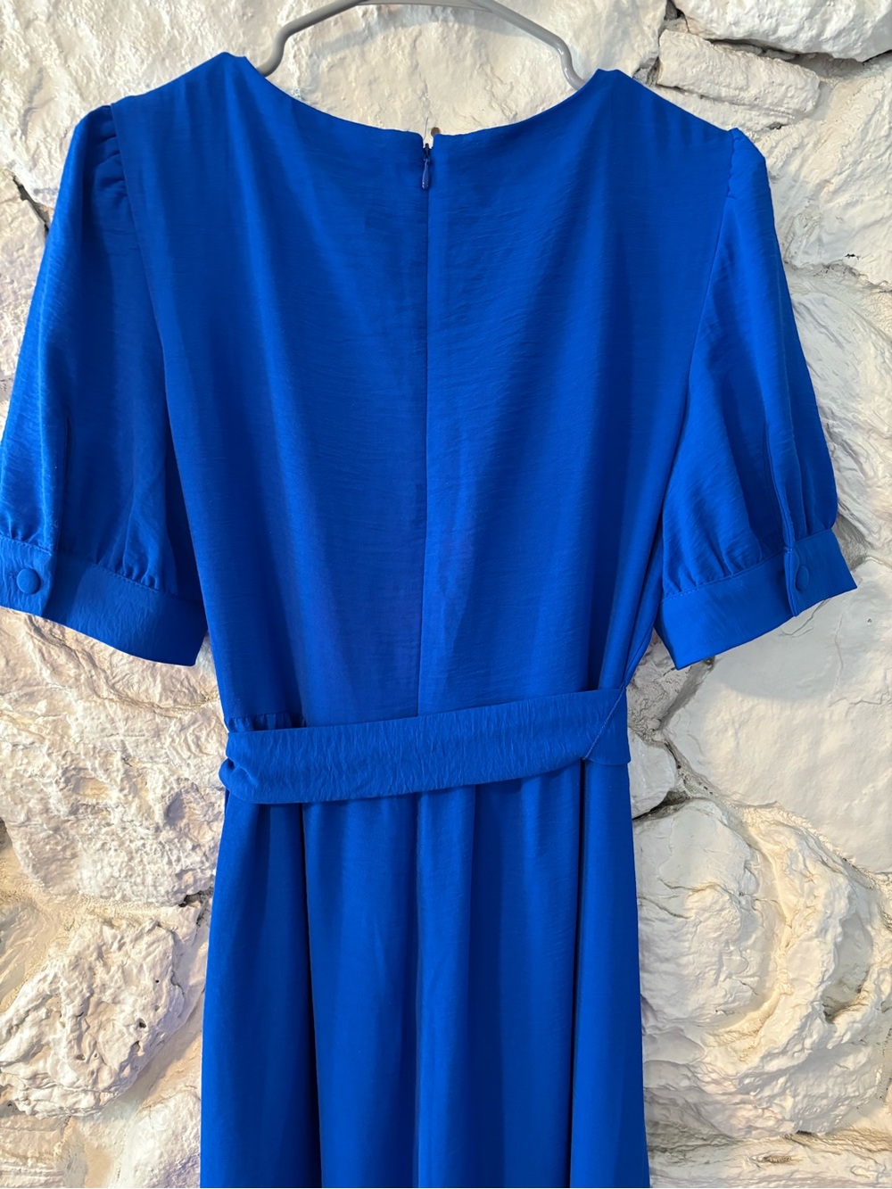 DKNY Cobalt Blue Maxi Dress with Belted Waist - Picture 5 of 6